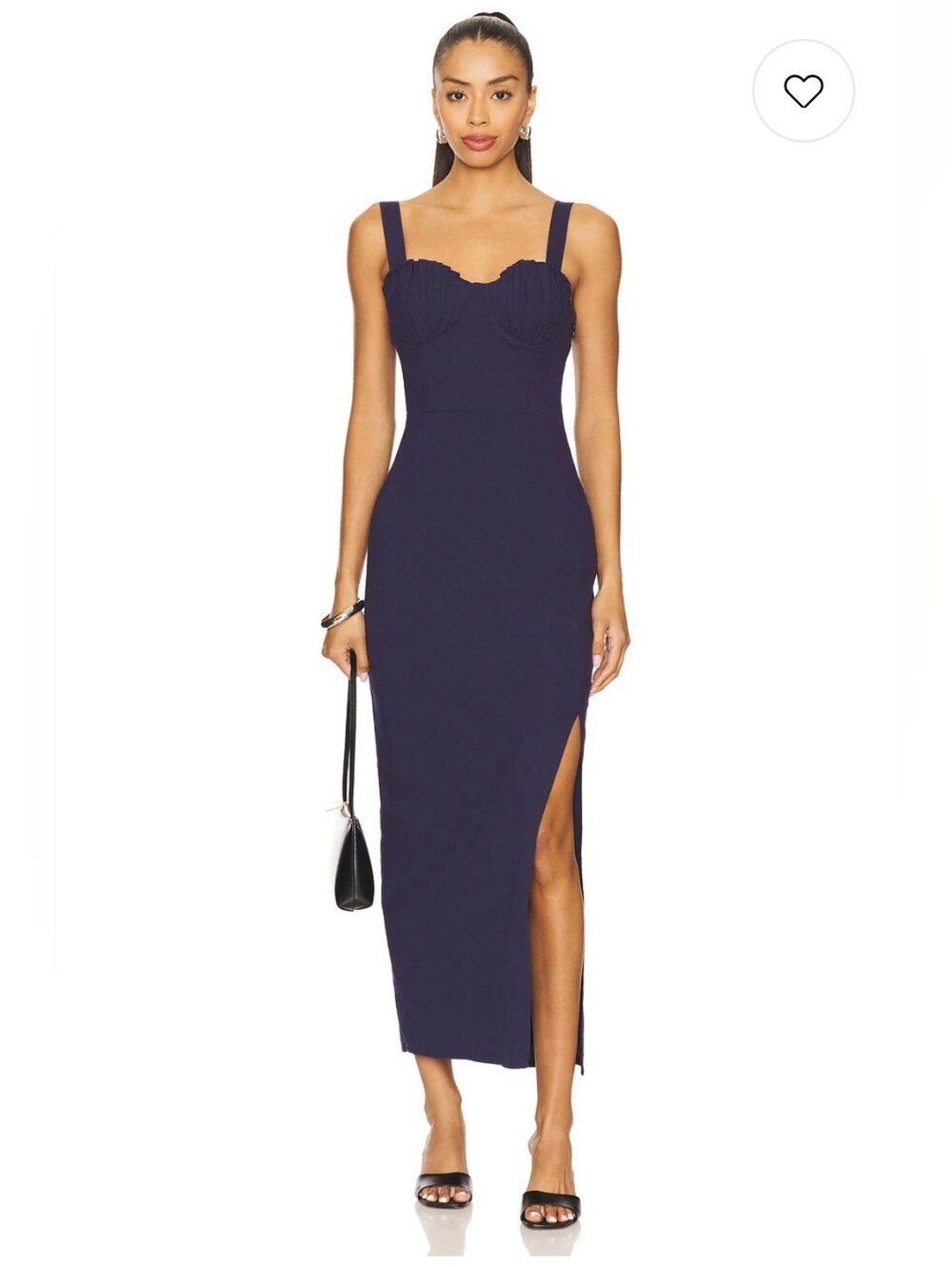 Line & Dot Perla Maxi Dress in Navy. Size S